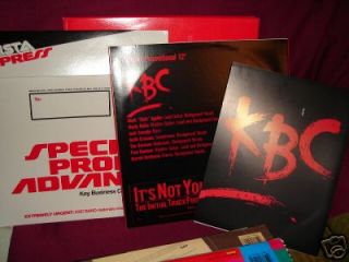 12 Inch KBC Band Its Not You Promo Pack with Label Bio