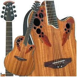 NEW* Ovation Celebrity Deluxe Figured Koa Acoustic Electric Guitar 