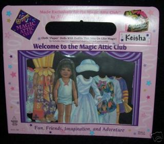 Magic Attic Club Keisha MagiCloth Paper Dolls NEW!