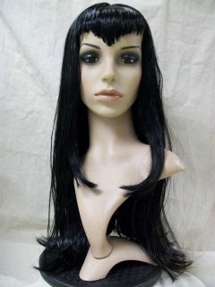   Peak Wig Gothic Morticia Addams Witch Sorceress Goth Maiden Elvira