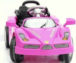 Girls Pink Kids Ride On Radio Remote Control Enzo Style Happy Wheels 