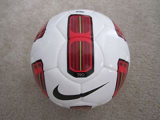 NIKE T90 CATALYST MATCH SOCCER BALL NEW WHITE/RED/BLAC​K SZ 5