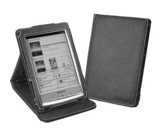   Black Inversion Stand Leather Case for Sony PRS T1 / PRS T2 eReader