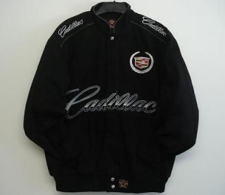 Size XL AUTHENTIC GM CADILLAC COTTON TWILL BLACK NEW JACKET JH 