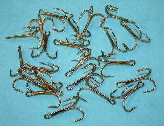 Fladen Treble Hooks in packs of 25, 10 sizes available  