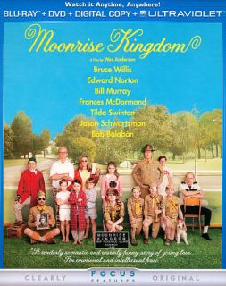 Moonrise Kingdom Blu ray DVD, 2012, 2 Disc Set, Includes Digital Copy 