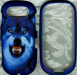 Blue Wolf Pantech Ease P2020 at&t phone hard case faceplate cover