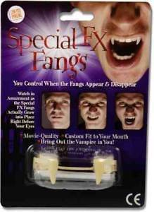 Vampire Teeth Special FX Retractable Fangs at Halloween