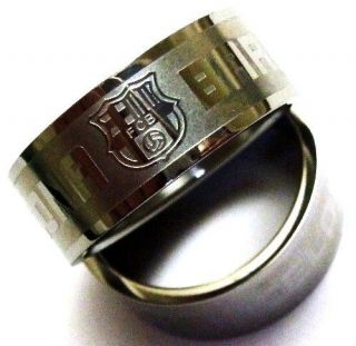 2012 fc barcelona messi fans soccer Sport Titanium alloy ring 
