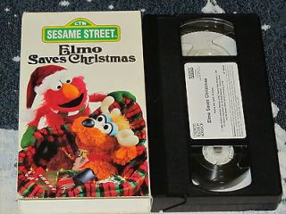   ~ELMO SAVES CHRISTMAS~ VHS VIDEO FREE U.S. SHIP HARVEY FIERSTEIN