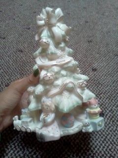 LENOX Holiday Traditions Porcelain Christmas Tree Figurine ~ 24 KT 