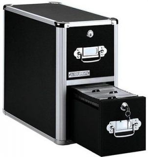 Vaultz Locking CD File Cabinet, 2 Drawers, 8 x 14.5 x 15.5 Inches 