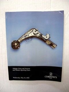 ANTIQUE ARMS ARMOUR & MODERN SPORTING GUNS AUCTION CATALOG 05/1988 