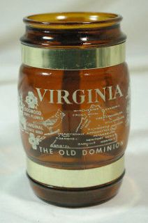Benner Glass Siesta Ware Old Dominion Virginia Beer Mug