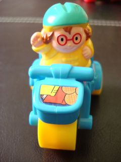 Kasia Fisher Price Little People Girl with Helmet on Green Tricycle 