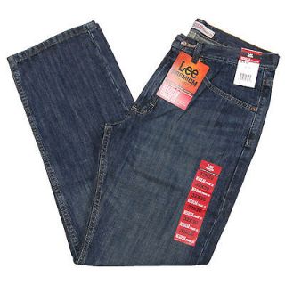 Lee Premium Select Mens Jeans Octane Medium Blue Regular Fit Straight 