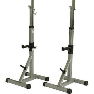 new fitness deluxe squat stands exercise gym workout benches benching