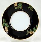 Fitz and Floyd CLOISONNE PEONY   BLACK Saucer Only 5.625 in. Pink 