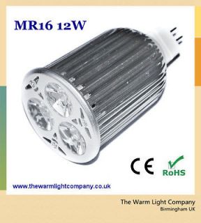 CREE MR16 GU5.3 12V Dimmable 3*4W 12W 9W LED Spotlight Light Bulb Warm 