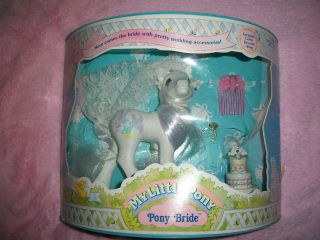 Mint in box G1 MY LITTLE PONY Pony Bride 1989 ??? wedding cake 