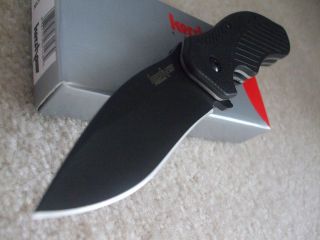 Kershaw Clash SpeedSafe A/O Flipper Plain Edge Knife Black Blade 