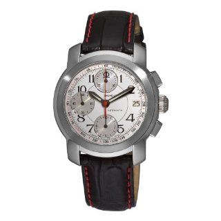 Baume & Mercier Mens 8380 Capeland White Chronograph Dial Watch 
