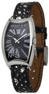 Bedat Womens BDT394.010.303 Number Three Black Dial Watch: Watches 