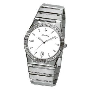 Bulova Mens 96E100 Diamond Case Calendar Watch Watches 