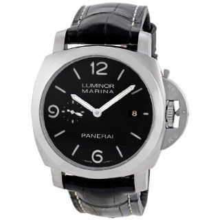 Panerai Mens PAM00312 Luminor 1950 Black Dial Watch Watches  