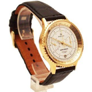 Poljot Aerograph Mechanical Pilot Chronograph Watch Watches  