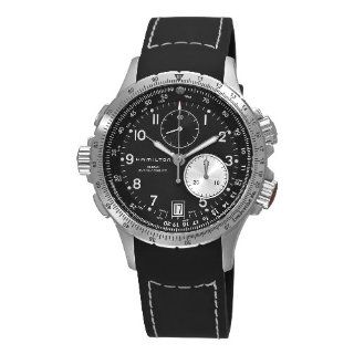 Hamilton Mens H77612333 Khaki ETO Black Chronograph Dial Watch 