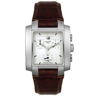 Tissot Mens T60151733 TXL Chronograph Brown Leather Watch: Watches 
