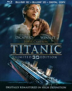 Titanic Blu ray Disc, 2012, 4 Disc Set, Includes Digital Copy UltraViolet 3D 2D