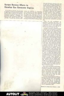 1948 Gas Generator Gasifier Truck Article Europe Wood Gas