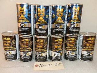 LOT OF 10 CANS BG44K FUEL SYSTEM CLEANER TREATMENT & MOA ENGINE OIL 