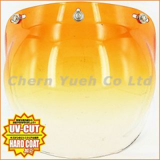   Orange Bubble Shield Visor for Open Face Helmet Hustler Fulmer Bell