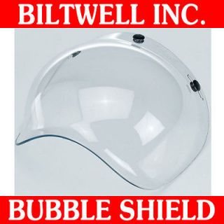   Inc Clear Bubble Shield for 3/4 Helmet Hustler Fulmer Bell Motorcycle