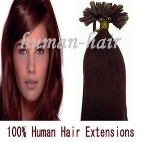 100 Pre Bond U Nail Tip Fusion Straight Human Hair Extensions Bug