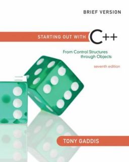   Objects by Tony Gaddis 2011, Paperback, Revised, Brief Edition
