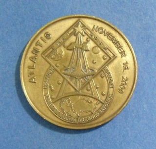   ATLANTIS November 16 2009 Final Space Shuttle Crew ISS Challenge Coin