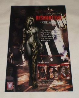 2003 video game comic books ad page ~ RESIDENT EVIL CODE VERONICA