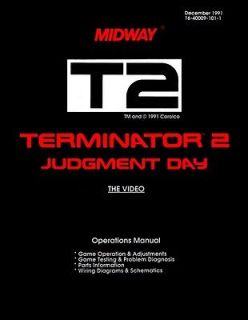Terminator 2 Game Operations/Ser​vice/Repair Manual/Video Arcade 