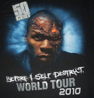   Shirt Before I Self Destruct Tour 2010 rap Large hip hop MINT concert