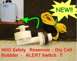 HHO Dry Cell Reservoir Water Level Alert Alarm Switch Bubbler Safety 