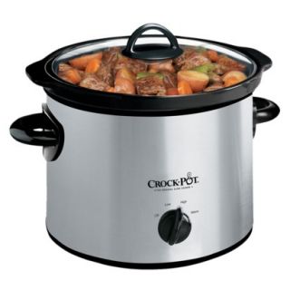 Crock Pot® Round Electric Slow Cooker   Stainless Steel(3 Quart 