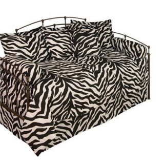 Zebra Day Bed Set   Black/ White (Twin) product details page