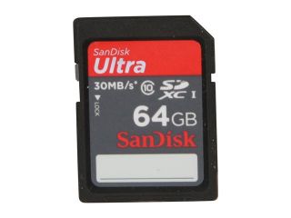 SanDisk Ultra 64GB Secure Digital Extended Capacity (SDXC) Flash Card 