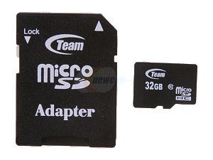 Newegg   Team 32GB Micro SDHC Flash Card Model TG032G0MC28A