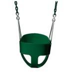 Gorilla Playsets Full Bucket Swing with Chain in Green