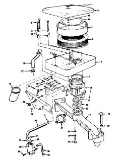 ONAN Onan gas engine Oil system Parts  Model T260G GA024/3851A 